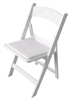 Padded Folding Chairs (White Wedding)