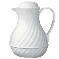 Beverage Server 40 oz. (White Swirl)